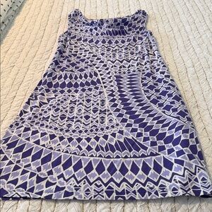 Title Nine Purple Patterned Dress